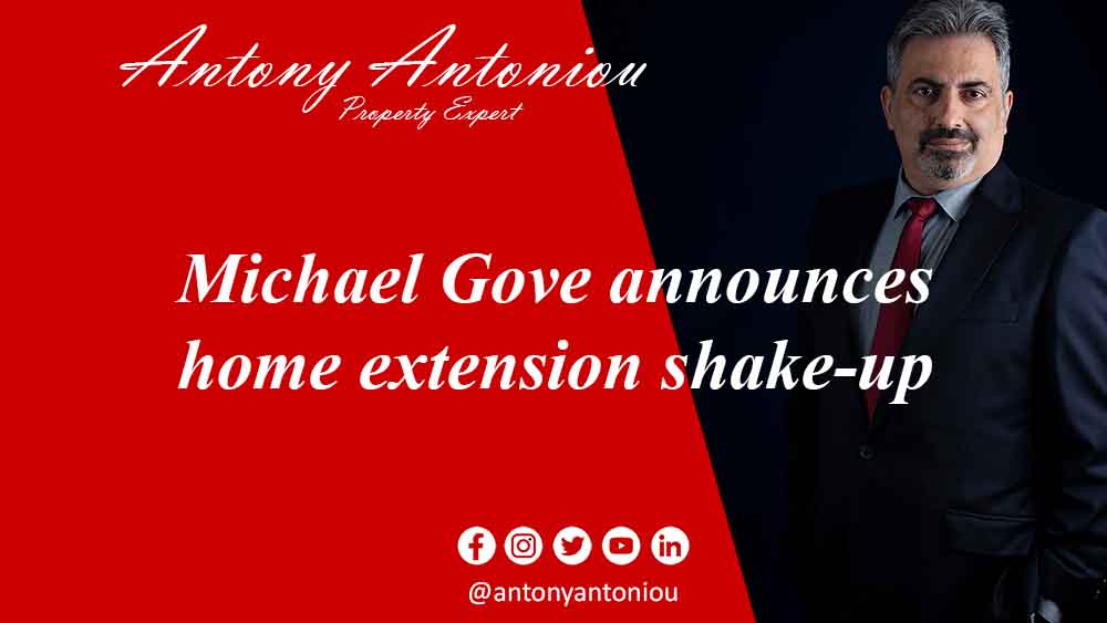 Michael Gove announces home extension shake-up