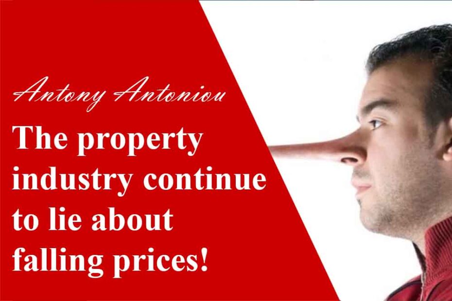The property industry continue to lie about falling prices