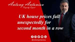 UK house prices fall unexpectedly for second month in a row